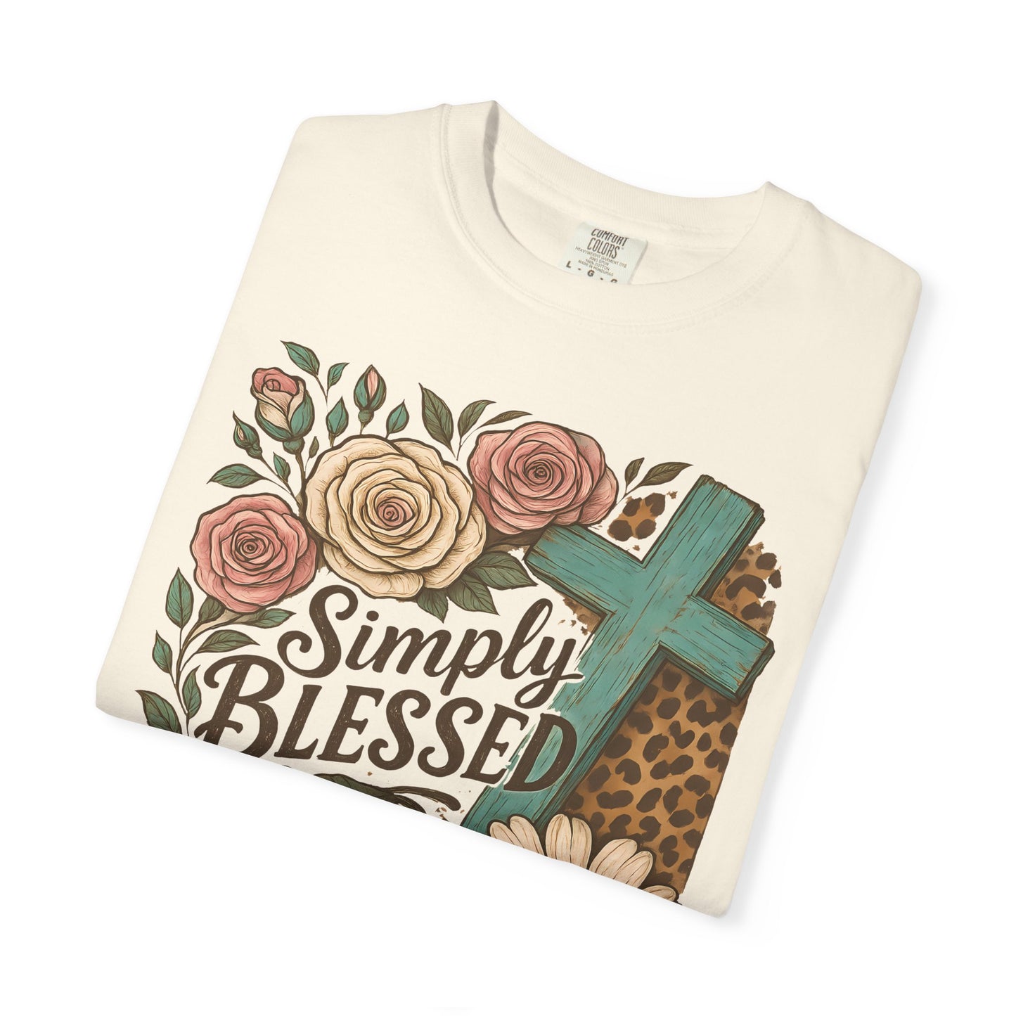 Simply Blessed Garment-Dyed T-Shirt for Comfort and Faith