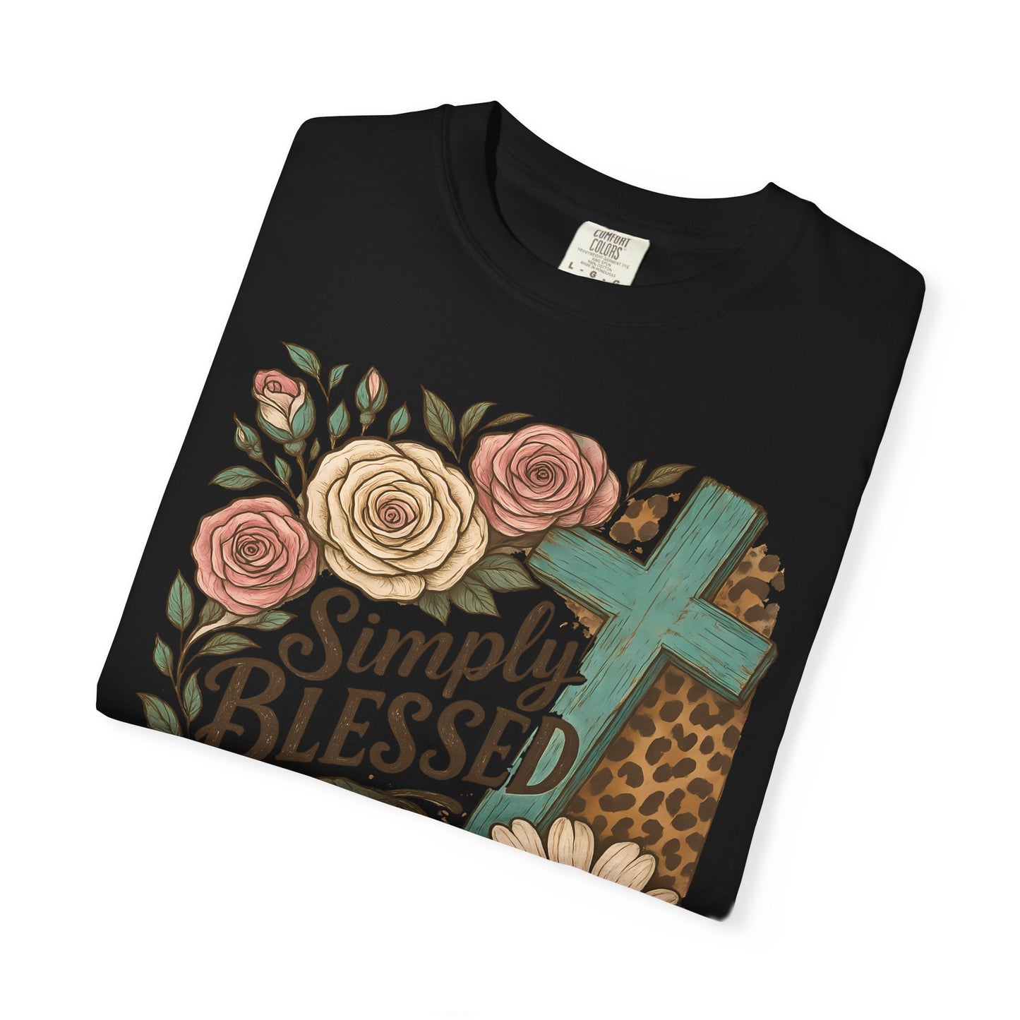 Simply Blessed Garment-Dyed T-Shirt for Comfort and Faith