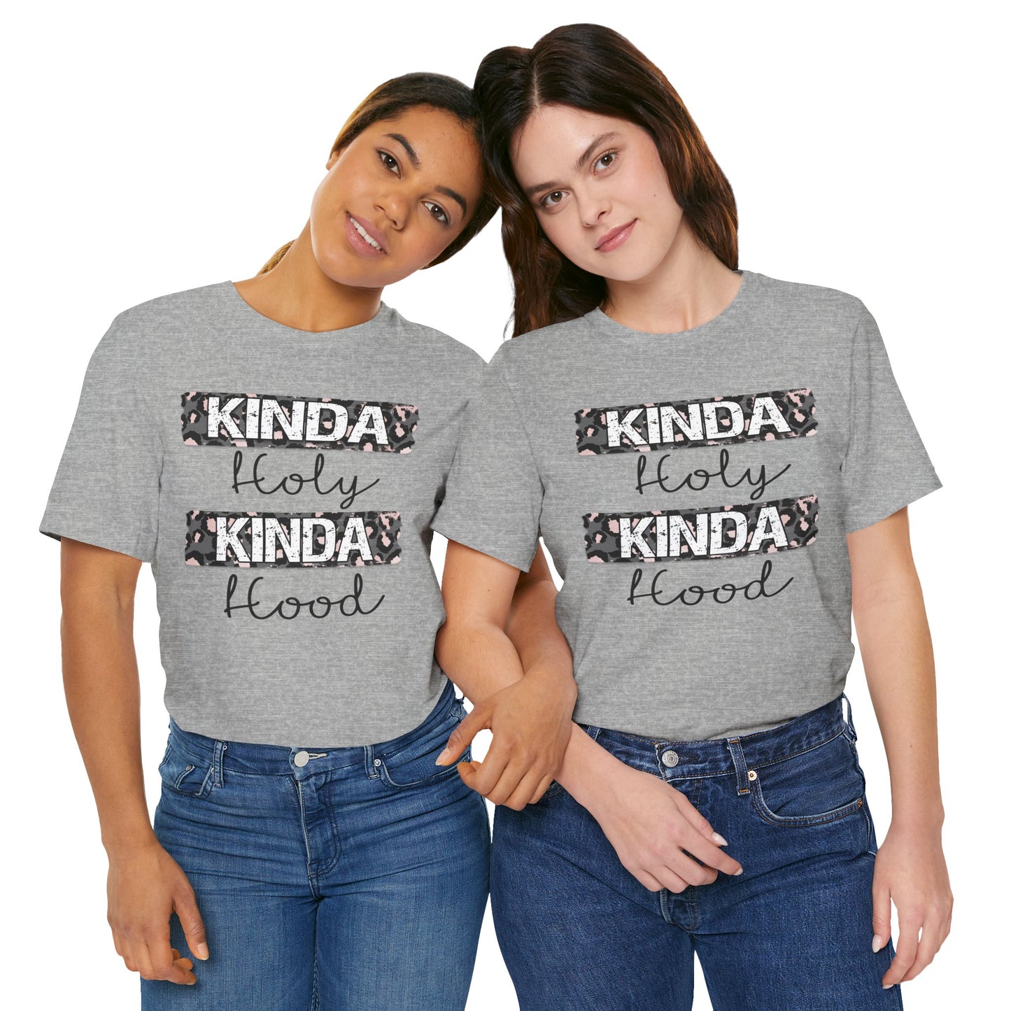 Kinda Holy Kinda Hood Unisex Jersey Short Sleeve Tee - Casual Faith-Based Graphic T-Shirt