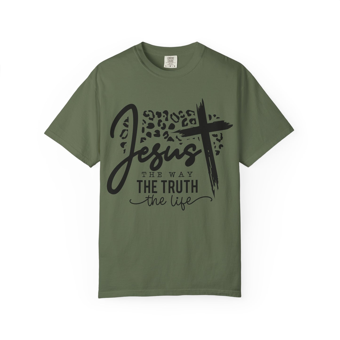 Jesus The Way Unisex Garment-Dyed T-Shirt - Faith-Inspired Shirt