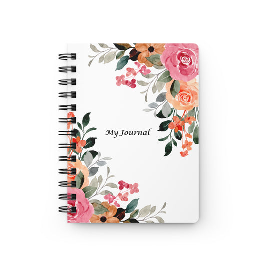 Floral Spiral Bound Journal