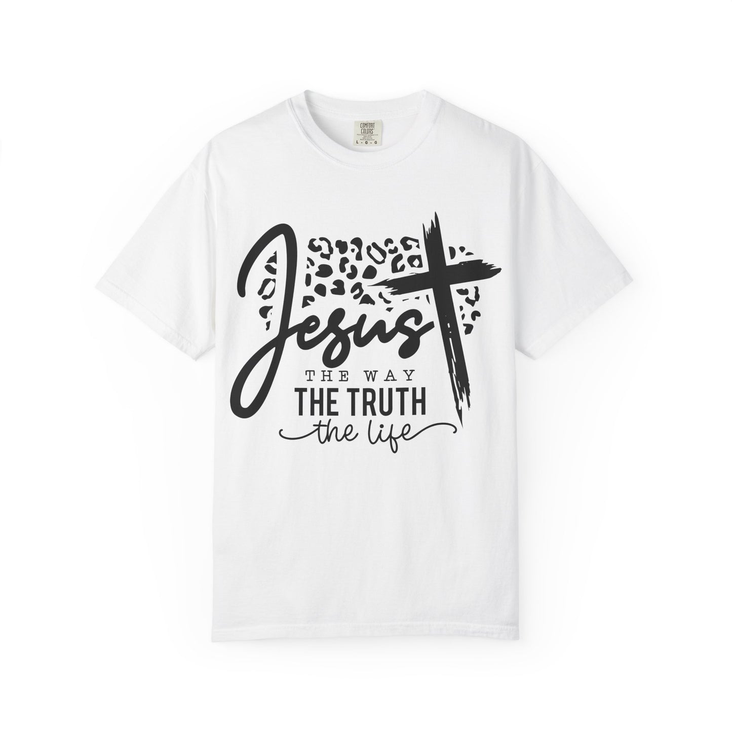 Jesus The Way Unisex Garment-Dyed T-Shirt - Faith-Inspired Shirt
