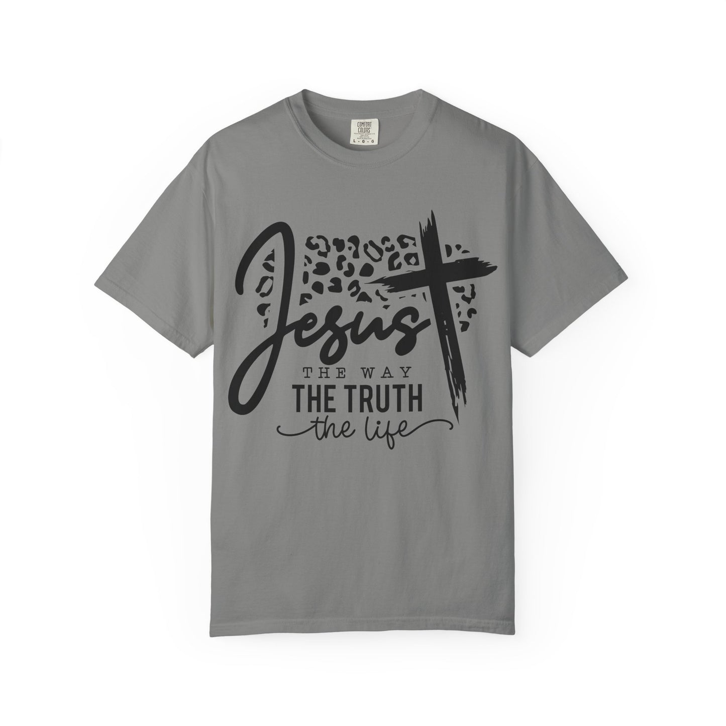 Jesus The Way Unisex Garment-Dyed T-Shirt - Faith-Inspired Shirt