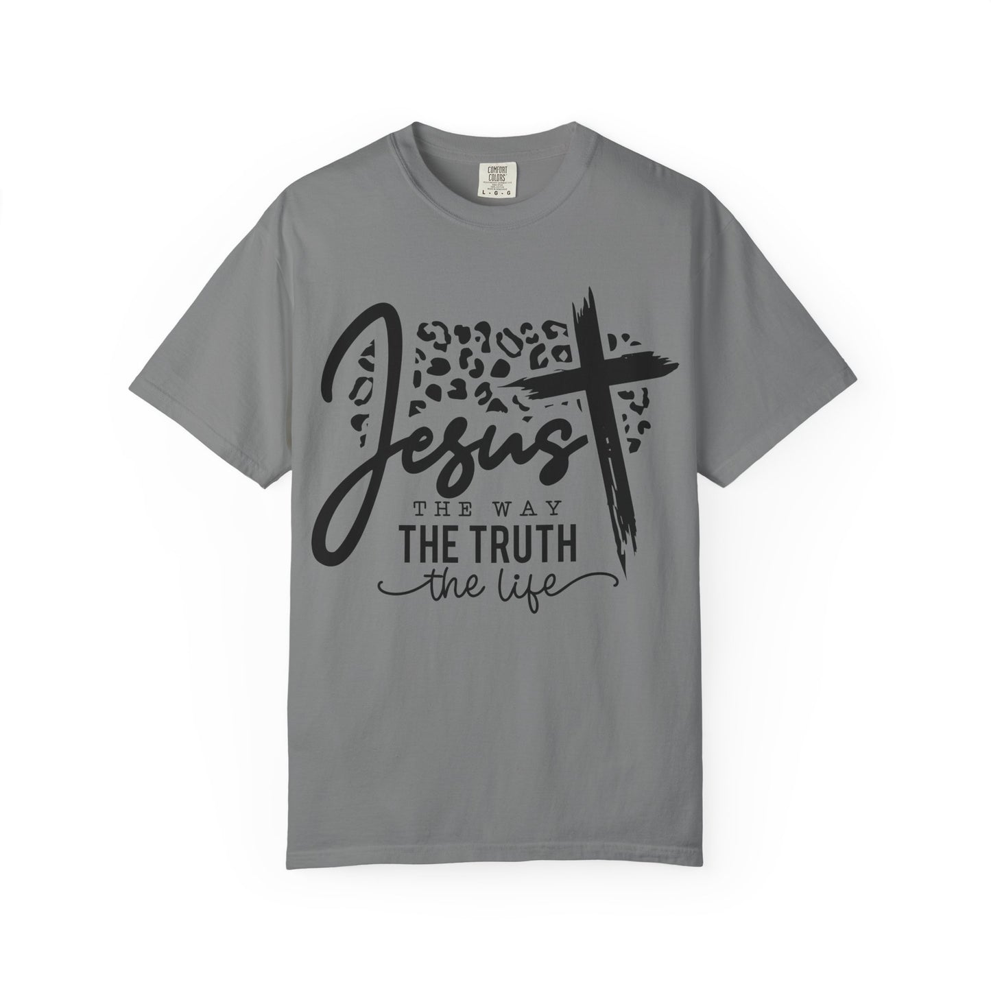 Jesus The Way Unisex Garment-Dyed T-Shirt - Faith-Inspired Shirt