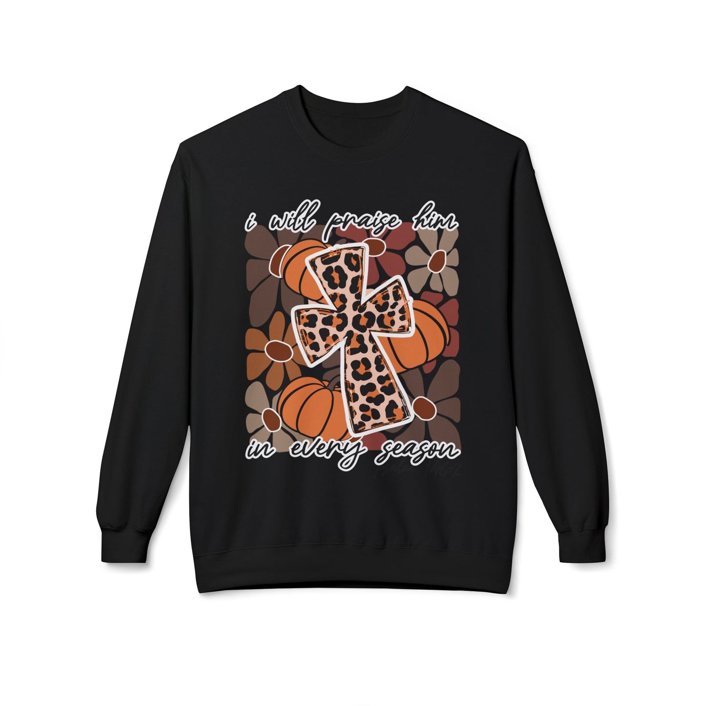 Faithful Fall Sweatshirt - Inspirational Christian Crewneck, Cozy Autumn Awear, Church Gathering Apparel, Thanksgiving Gift, Everyday [...]