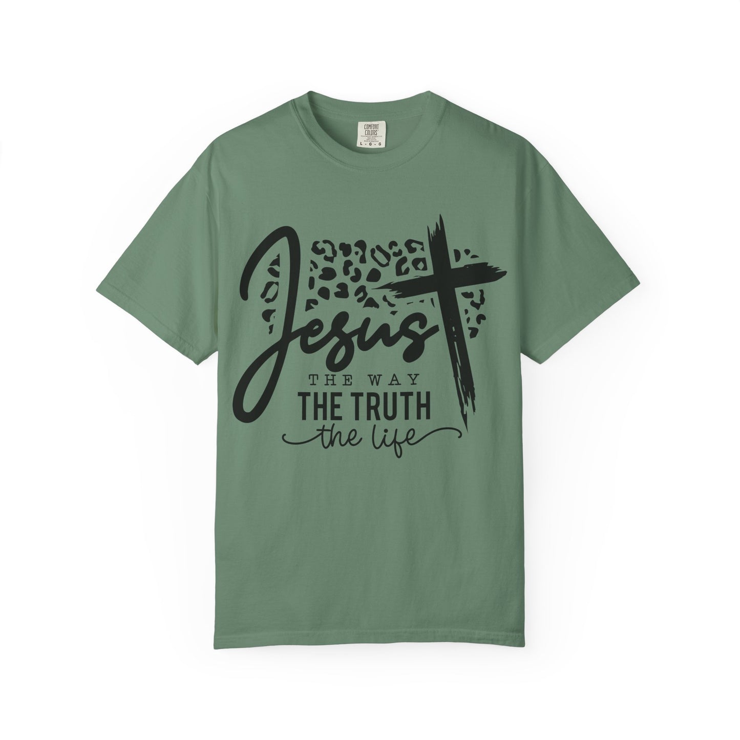 Jesus The Way Unisex Garment-Dyed T-Shirt - Faith-Inspired Shirt
