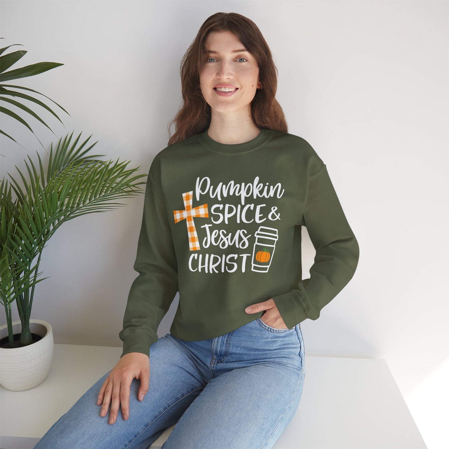 Pumpkin Spice Unisex Heavy Blend™ Crewneck Sweatshirt