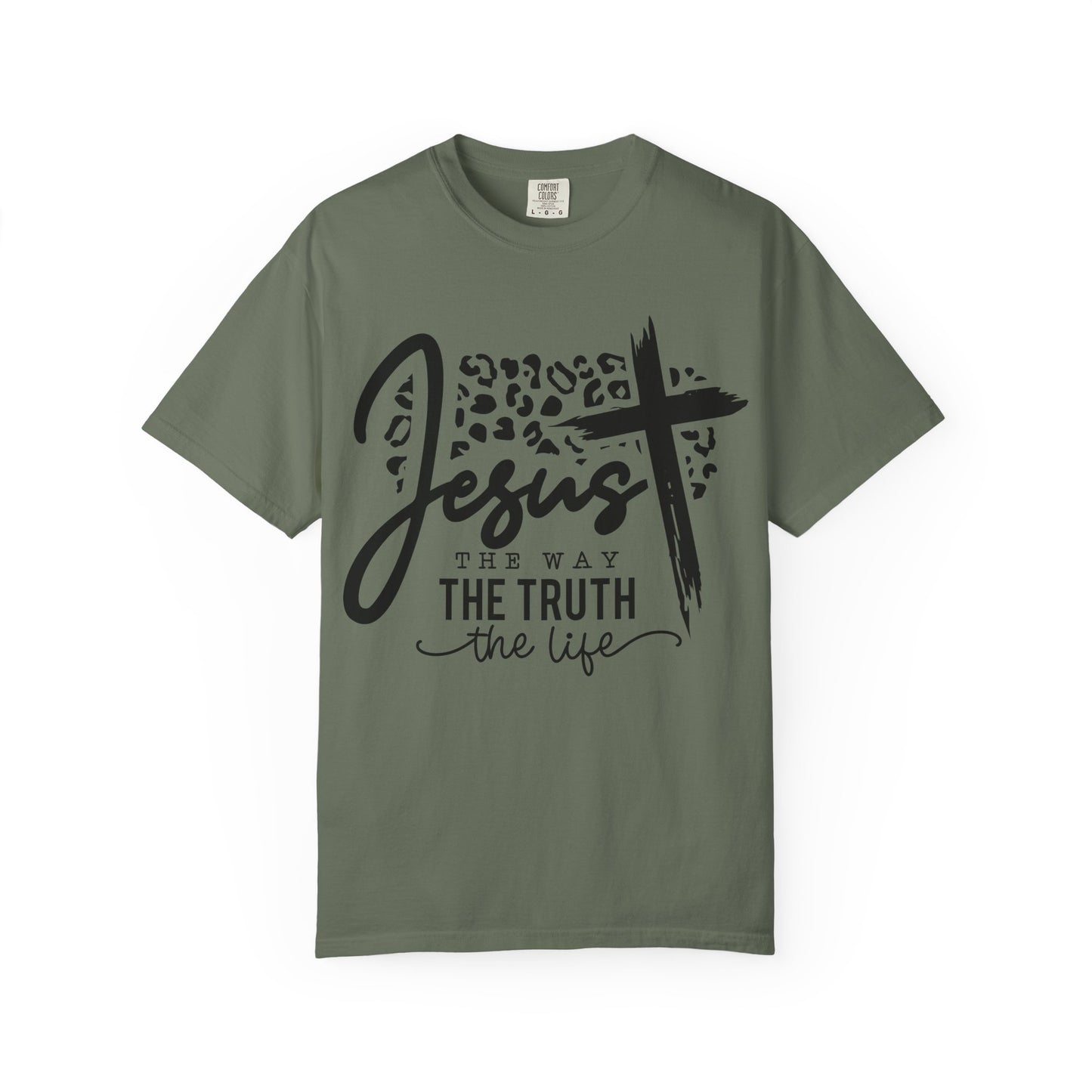 Jesus The Way Unisex Garment-Dyed T-Shirt - Faith-Inspired Shirt