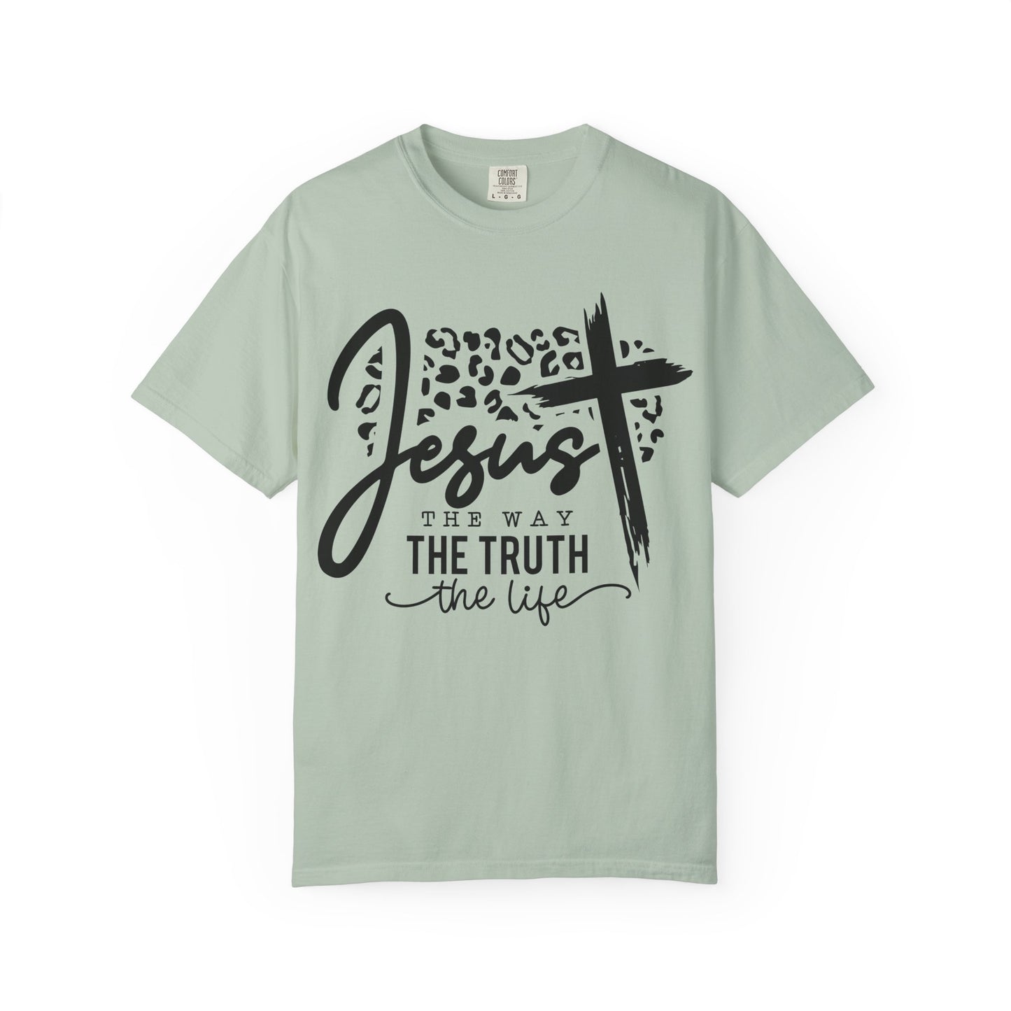 Jesus The Way Unisex Garment-Dyed T-Shirt - Faith-Inspired Shirt