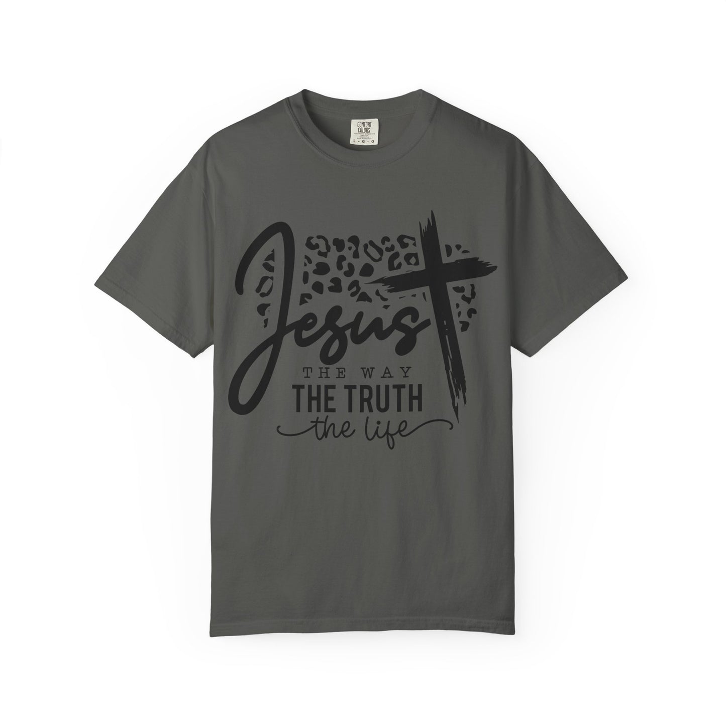 Jesus The Way Unisex Garment-Dyed T-Shirt - Faith-Inspired Shirt